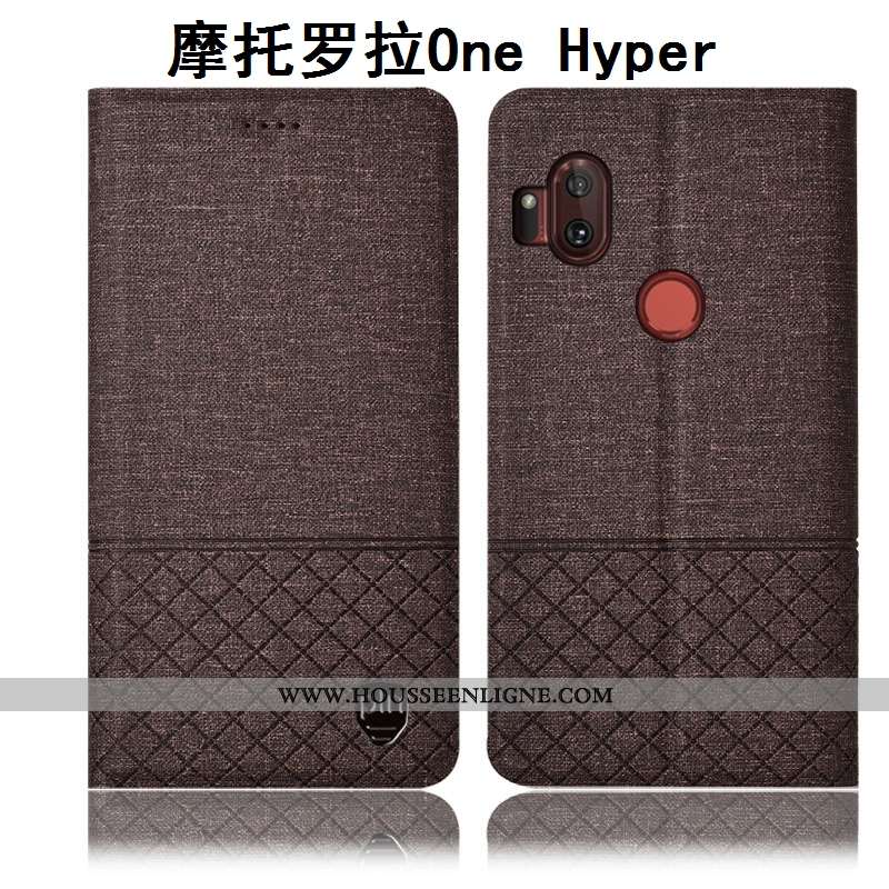 Coque Motorola One Hyper Protection Matelassé Étui Rose Tout Compris Téléphone Portable Housse