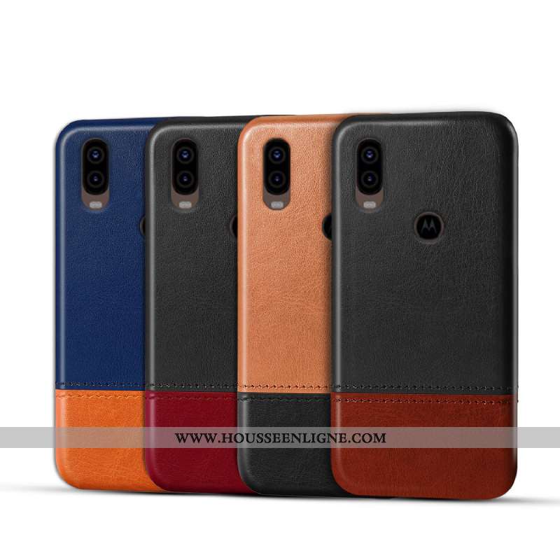 Coque Motorola One Vision Protection Téléphone Portable Rouge Étui Personnalisé