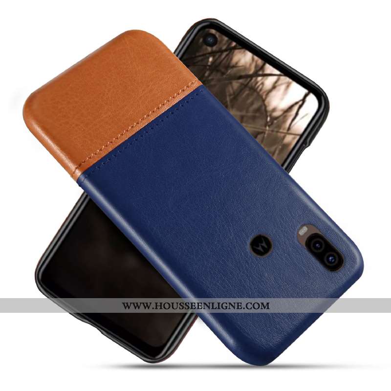 Coque Motorola One Vision Protection Téléphone Portable Rouge Étui Personnalisé