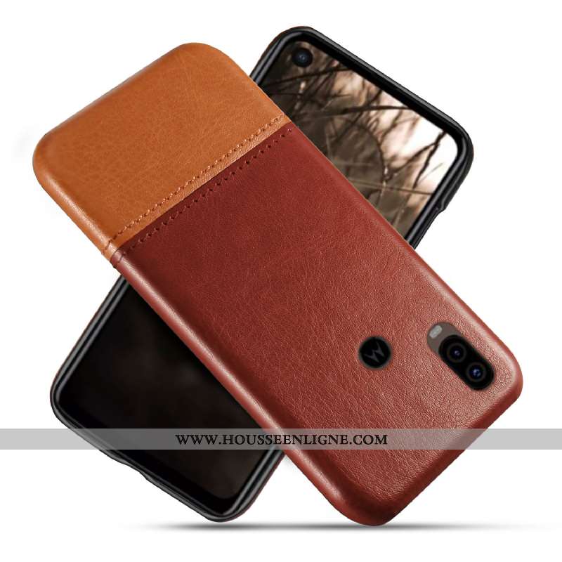 Coque Motorola One Vision Protection Téléphone Portable Rouge Étui Personnalisé