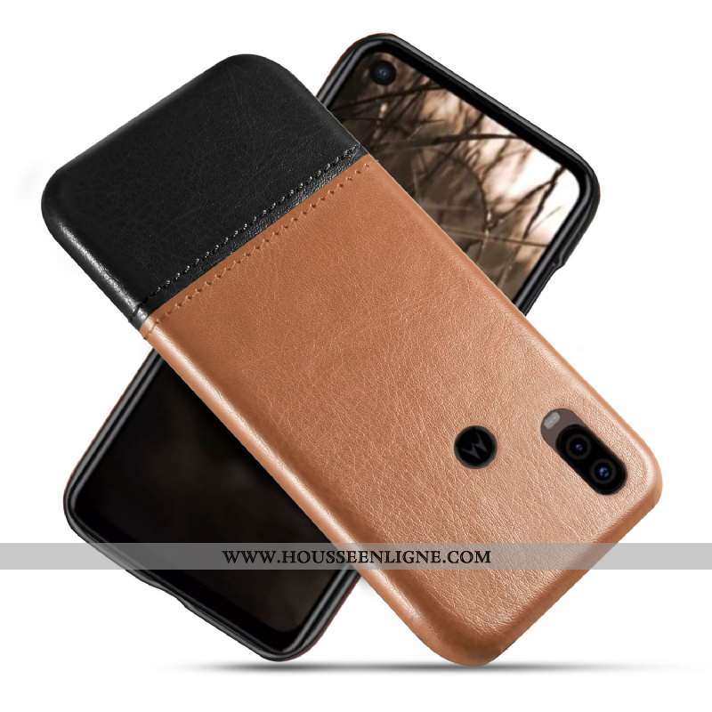 Coque Motorola One Vision Protection Téléphone Portable Rouge Étui Personnalisé