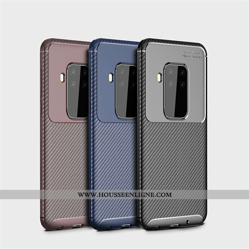 Coque Motorola One Zoom Fluide Doux Protection Fibre Étui Noir Délavé En Daim Business