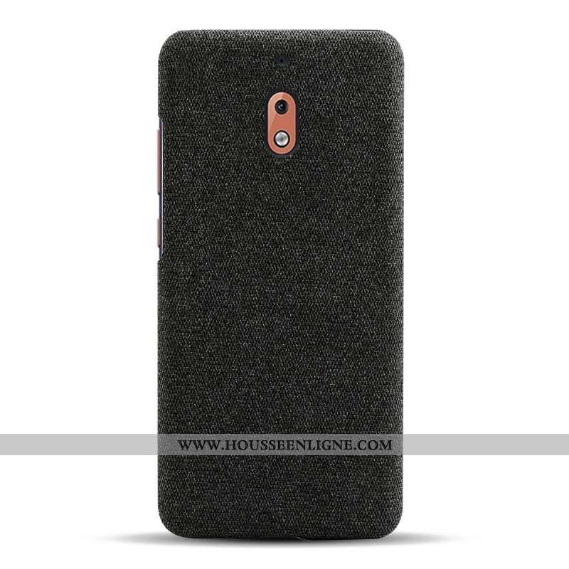 Coque Nokia 2.1 Légère Protection Tissu Incassable Téléphone Portable Légères Étui Gris