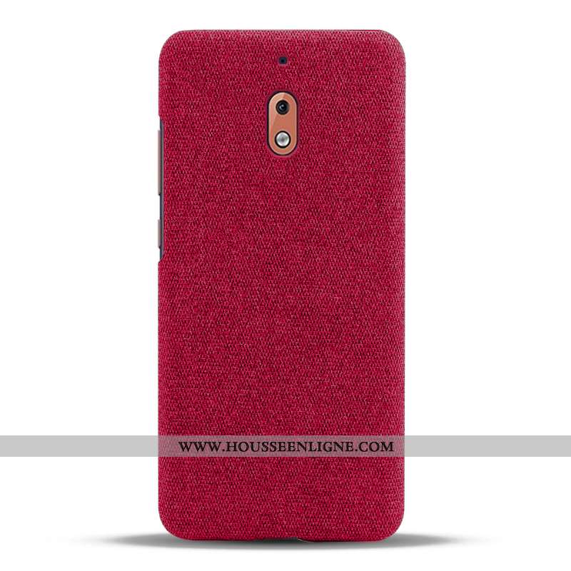 Coque Nokia 2.1 Légère Protection Tissu Incassable Téléphone Portable Légères Étui Gris