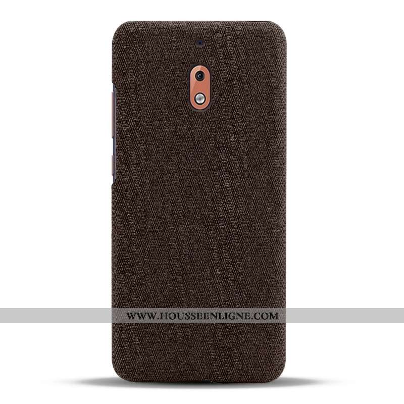 Coque Nokia 2.1 Légère Protection Tissu Incassable Téléphone Portable Légères Étui Gris