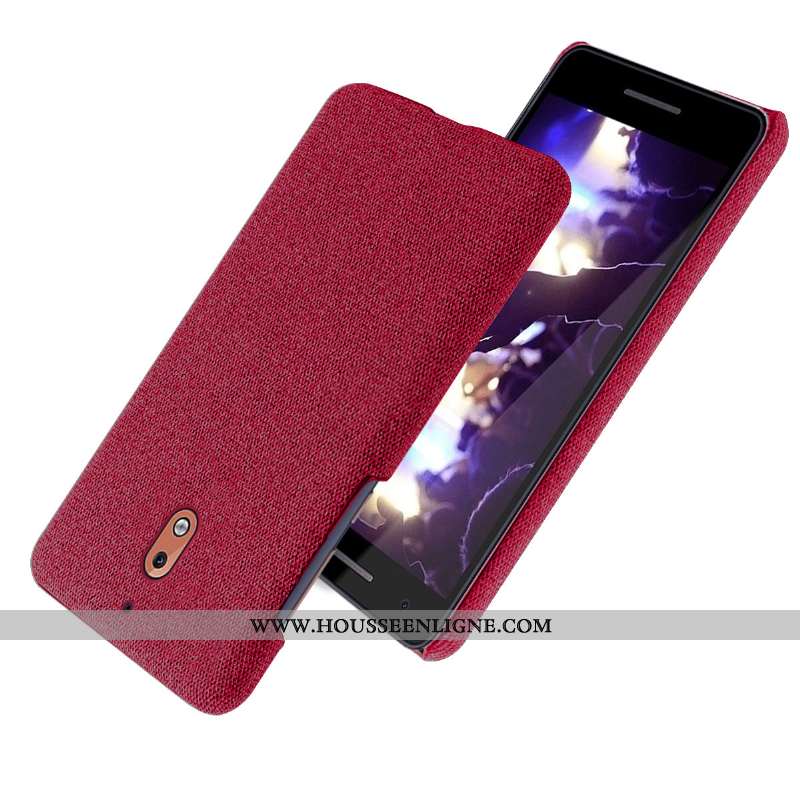 Coque Nokia 2.1 Légère Protection Tissu Incassable Téléphone Portable Légères Étui Gris
