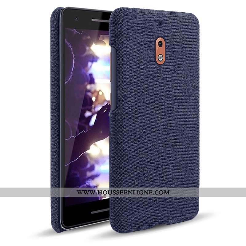 Coque Nokia 2.1 Légère Protection Tissu Incassable Téléphone Portable Légères Étui Gris