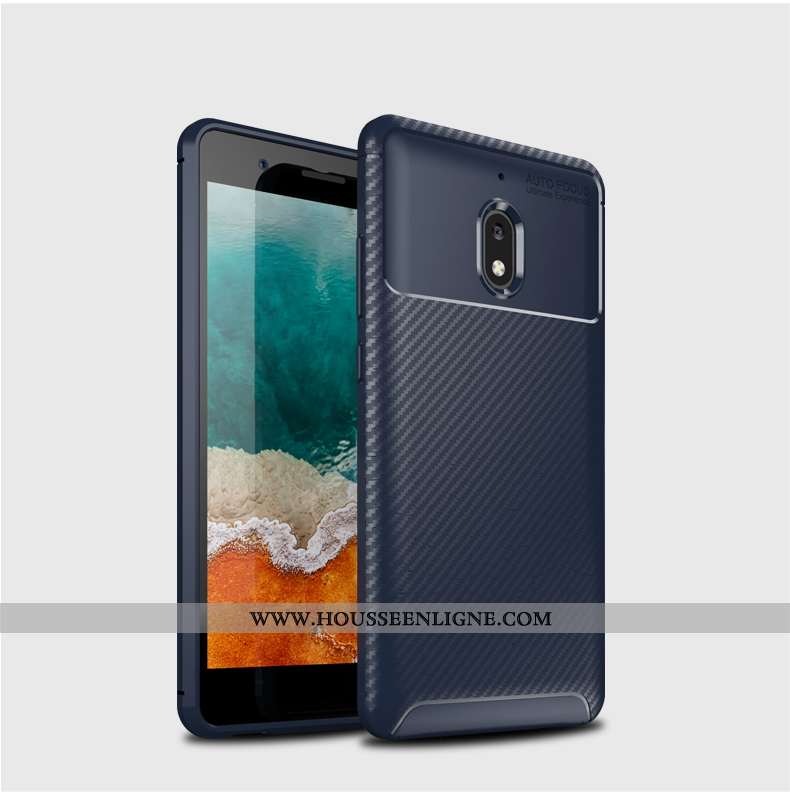 Coque Nokia 2.1 Silicone Protection Fluide Doux Ballon Noir Légère