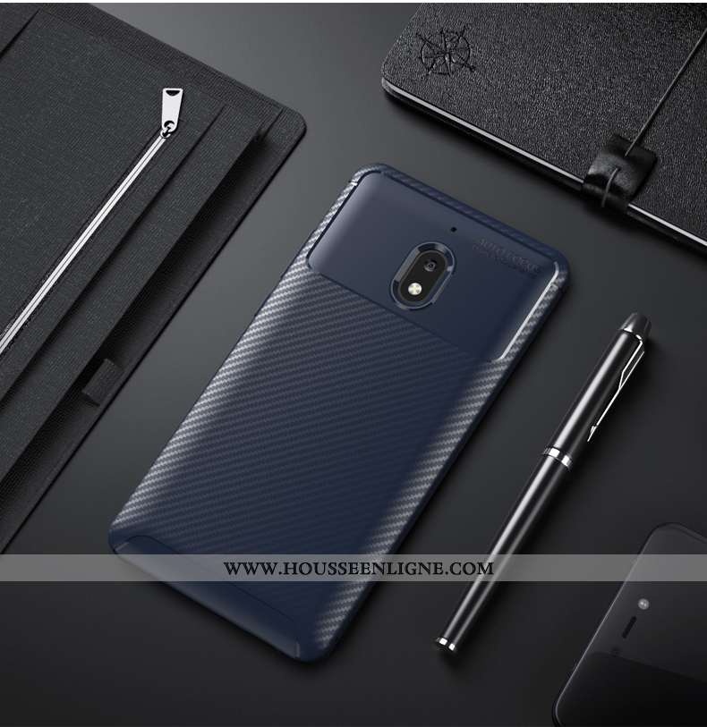 Coque Nokia 2.1 Silicone Protection Fluide Doux Ballon Noir Légère