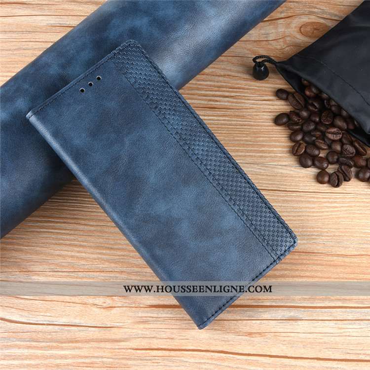 Coque Nokia 2.2 Cuir Protection Incassable Noir Étui Housse
