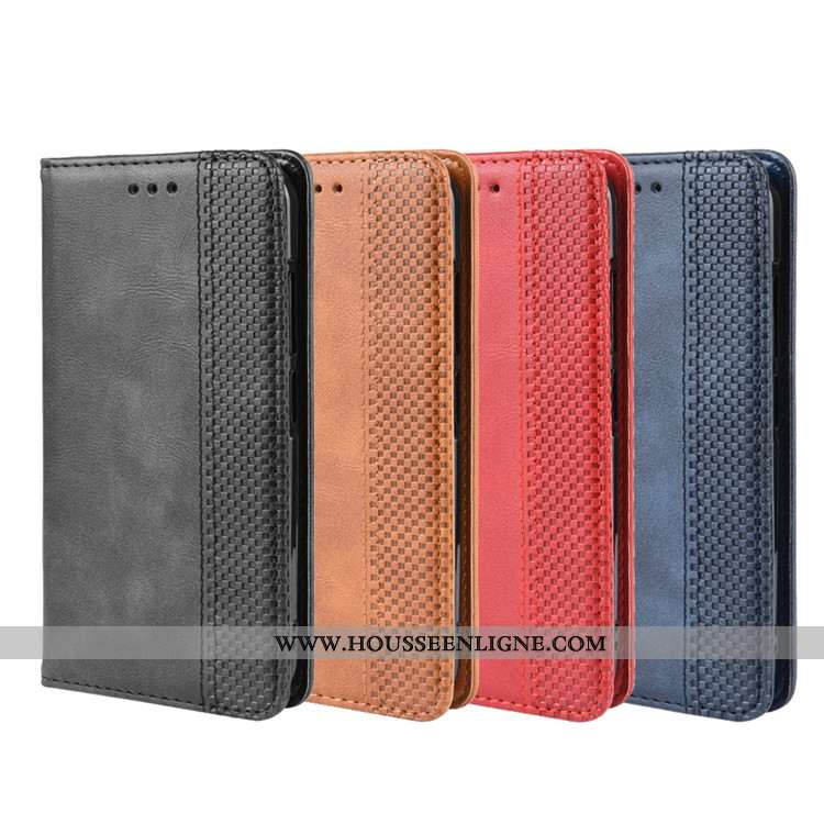 Coque Nokia 2.2 Cuir Protection Incassable Noir Étui Housse