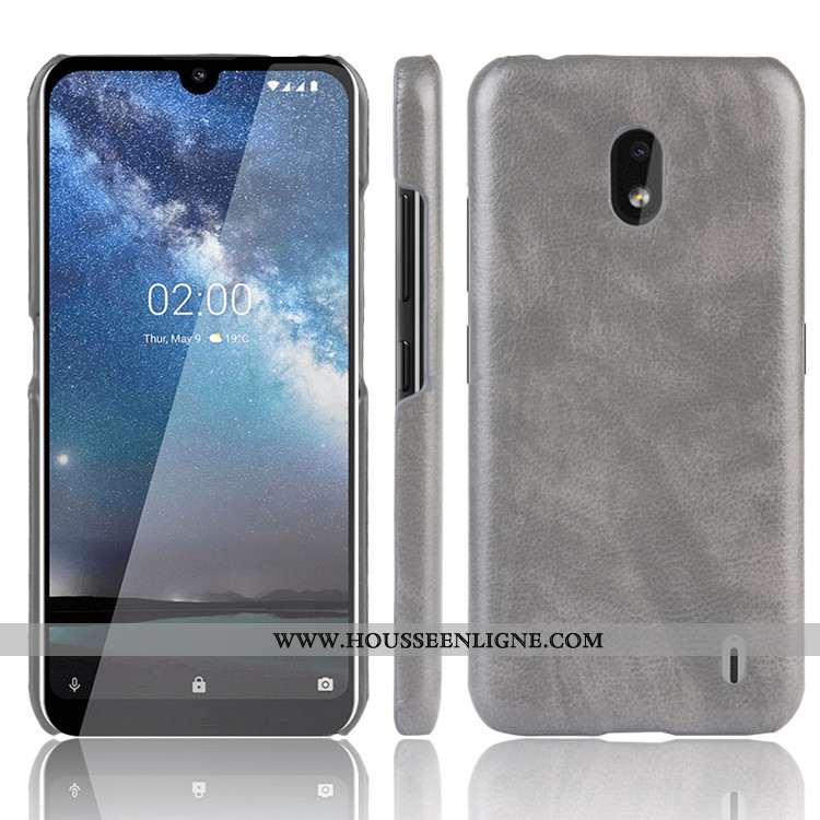 Coque Nokia 2.2 Cuir Protection Portefeuille Étui Noir Téléphone Portable