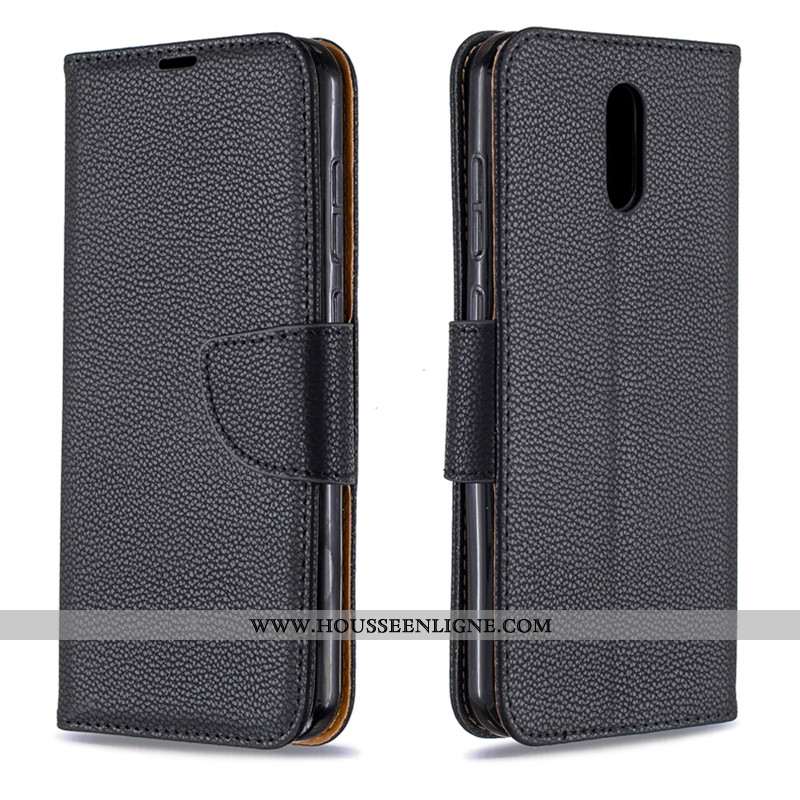 Coque Nokia 2.3 Cuir Protection Portefeuille Téléphone Portable Tout Compris Noir