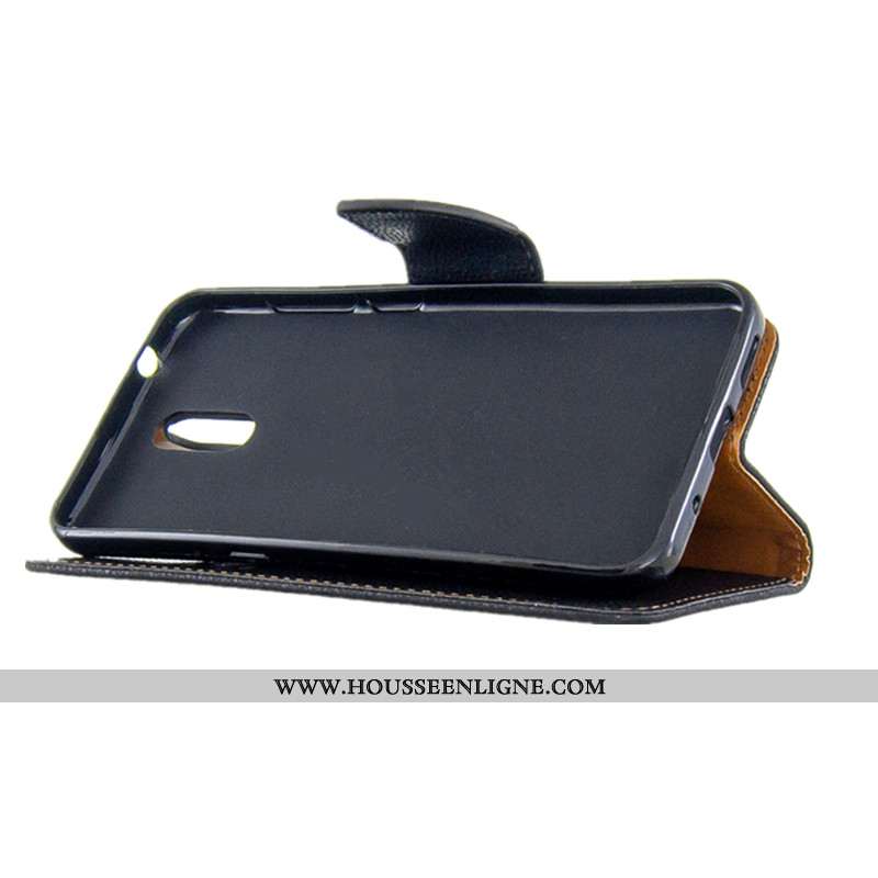 Coque Nokia 2.3 Cuir Protection Portefeuille Téléphone Portable Tout Compris Noir