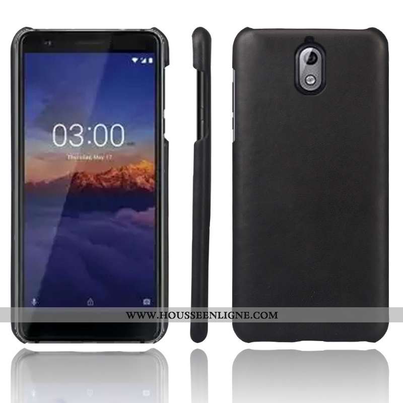 Coque Nokia 3.1 Cuir Protection Rouge Qualité Téléphone Portable Tendance