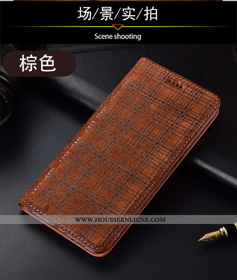 Coque Nokia 3.1 Cuir Véritable Protection Étui Téléphone Portable Velours Housse Tout Compris Rouge