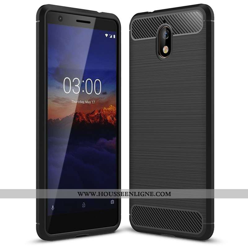 Coque Nokia 3.1 Mode Protection Silicone Nouveau Tout Compris Fluide Doux Noir