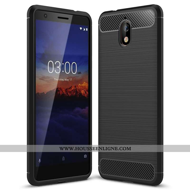 Coque Nokia 3.1 Mode Protection Silicone Nouveau Tout Compris Fluide Doux Noir