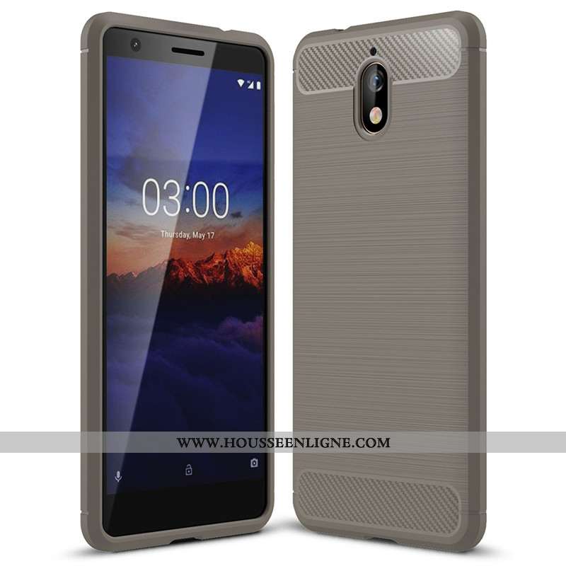 Coque Nokia 3.1 Mode Protection Silicone Nouveau Tout Compris Fluide Doux Noir