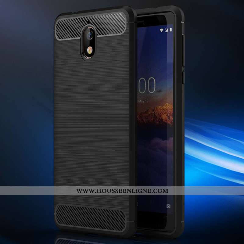 Coque Nokia 3.1 Mode Protection Silicone Nouveau Tout Compris Fluide Doux Noir
