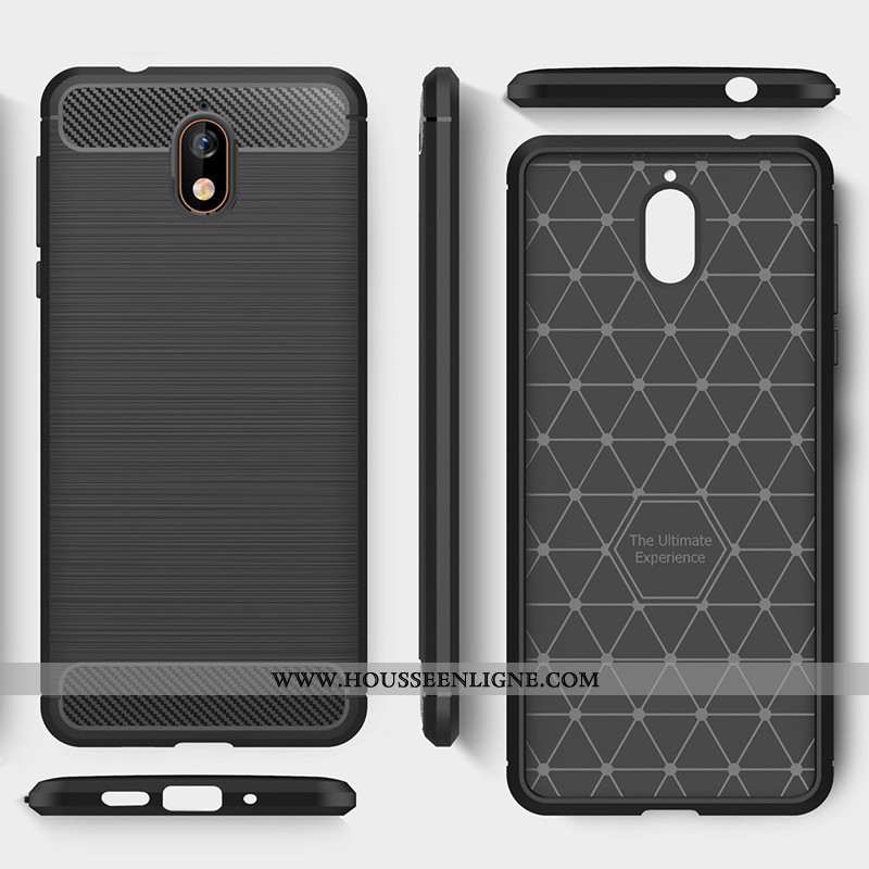 Coque Nokia 3.1 Mode Protection Silicone Nouveau Tout Compris Fluide Doux Noir