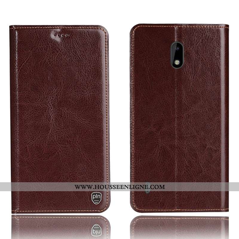 Coque Nokia 3.1 Modèle Fleurie Protection Étui Téléphone Portable Bleu Marin Housse Bleu Foncé