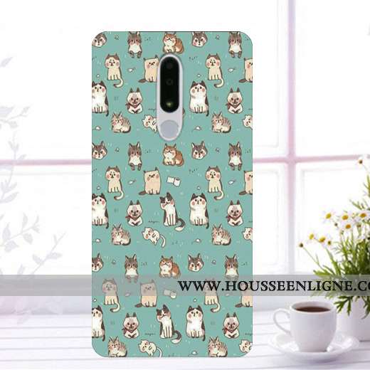Coque Nokia 3.1 Plus Protection Fluide Doux Étui Incassable Noir Téléphone Portable