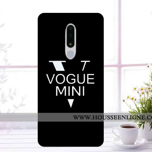 Coque Nokia 3.1 Plus Protection Fluide Doux Étui Incassable Noir Téléphone Portable