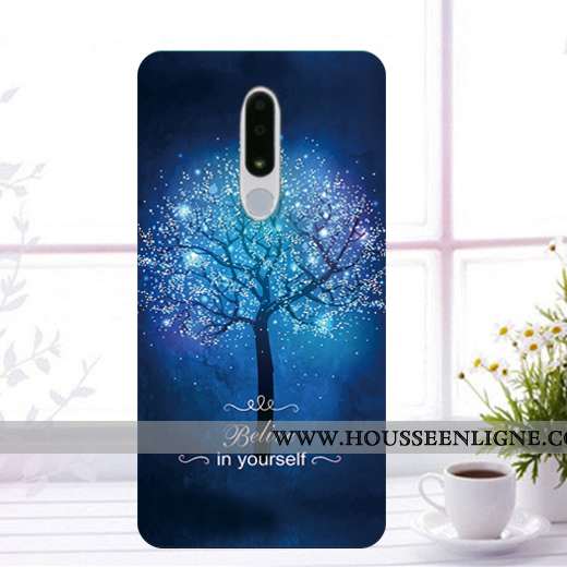 Coque Nokia 3.1 Plus Protection Fluide Doux Étui Incassable Noir Téléphone Portable