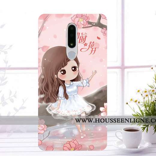 Coque Nokia 3.1 Plus Protection Fluide Doux Étui Incassable Noir Téléphone Portable
