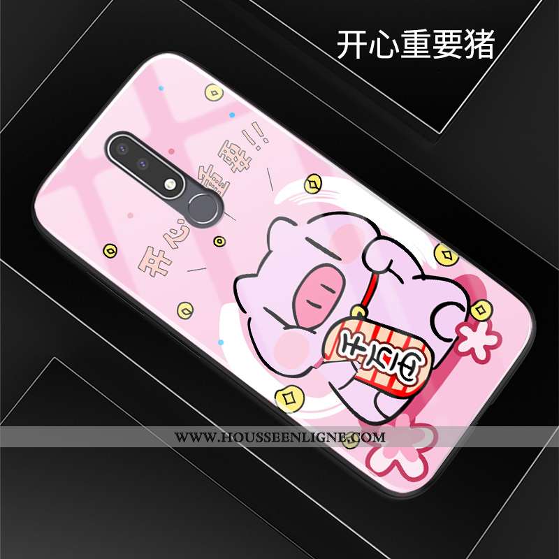 Coque Nokia 3.1 Plus Silicone Mode Fluide Doux Étui Incassable Protection Dessin Animé Rouge