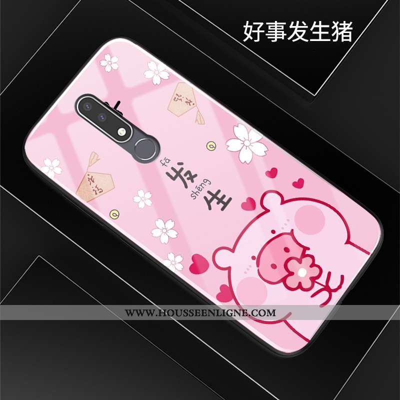 Coque Nokia 3.1 Plus Silicone Mode Fluide Doux Étui Incassable Protection Dessin Animé Rouge
