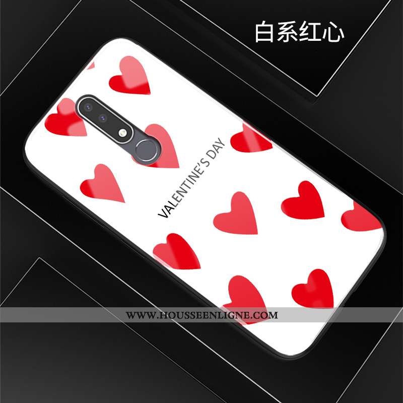 Coque Nokia 3.1 Plus Silicone Mode Fluide Doux Étui Incassable Protection Dessin Animé Rouge
