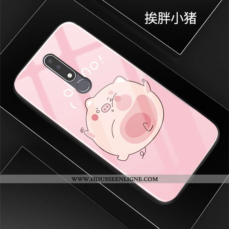 Coque Nokia 3.1 Plus Silicone Mode Fluide Doux Étui Incassable Protection Dessin Animé Rouge