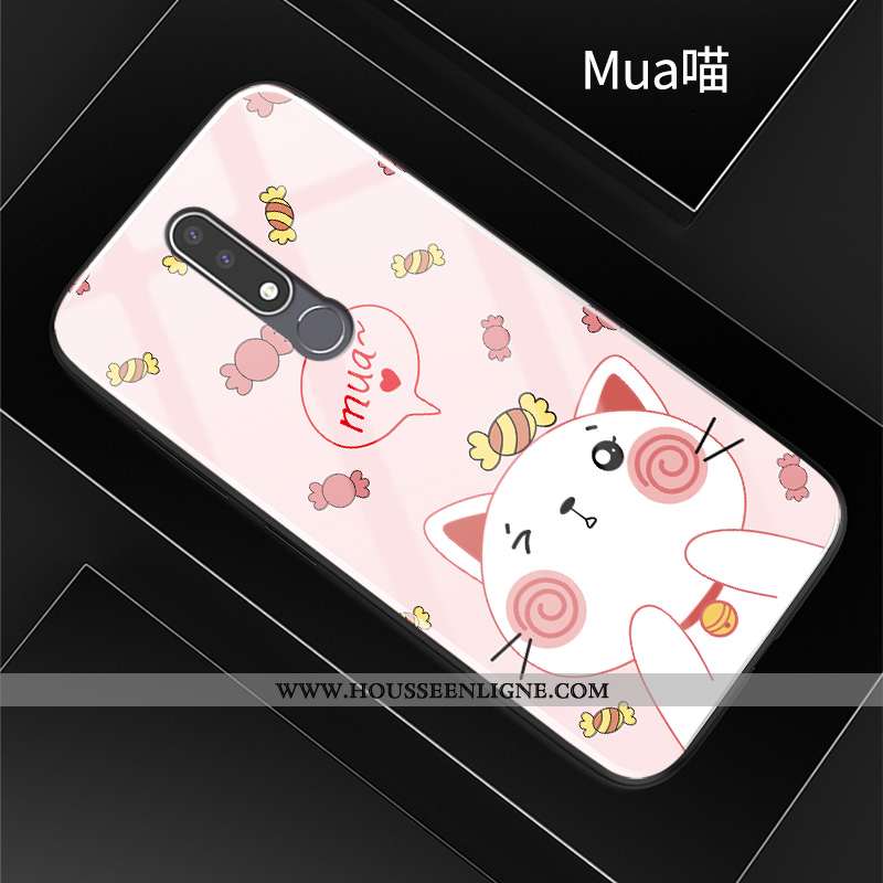 Coque Nokia 3.1 Plus Silicone Mode Fluide Doux Étui Incassable Protection Dessin Animé Rouge
