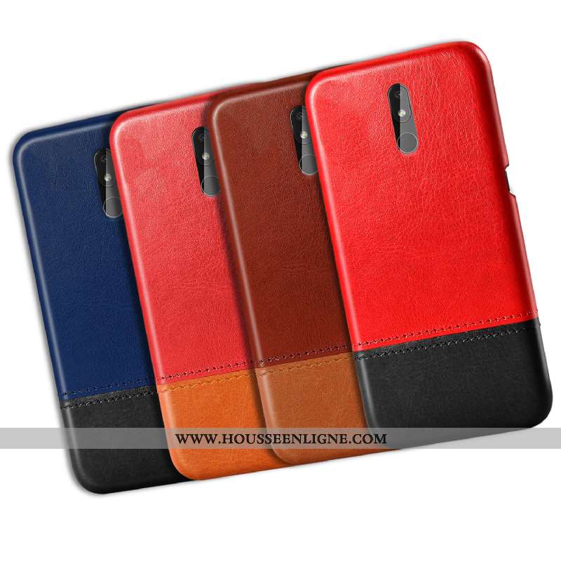 Coque Nokia 3.2 Modèle Fleurie Protection Difficile Créatif Téléphone Portable Personnalité Rouge