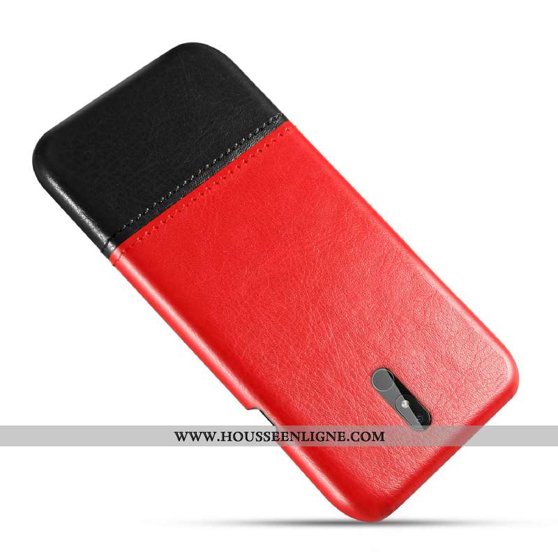 Coque Nokia 3.2 Modèle Fleurie Protection Difficile Créatif Téléphone Portable Personnalité Rouge