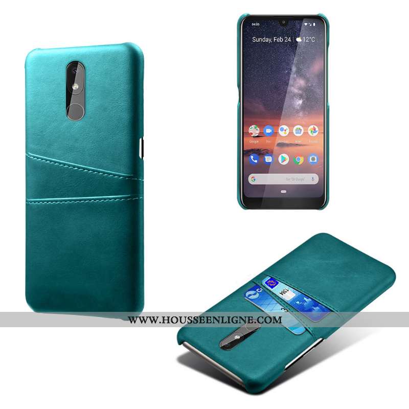Coque Nokia 3.2 Vintage Cuir Qualité Business Incassable Téléphone Portable Rouge