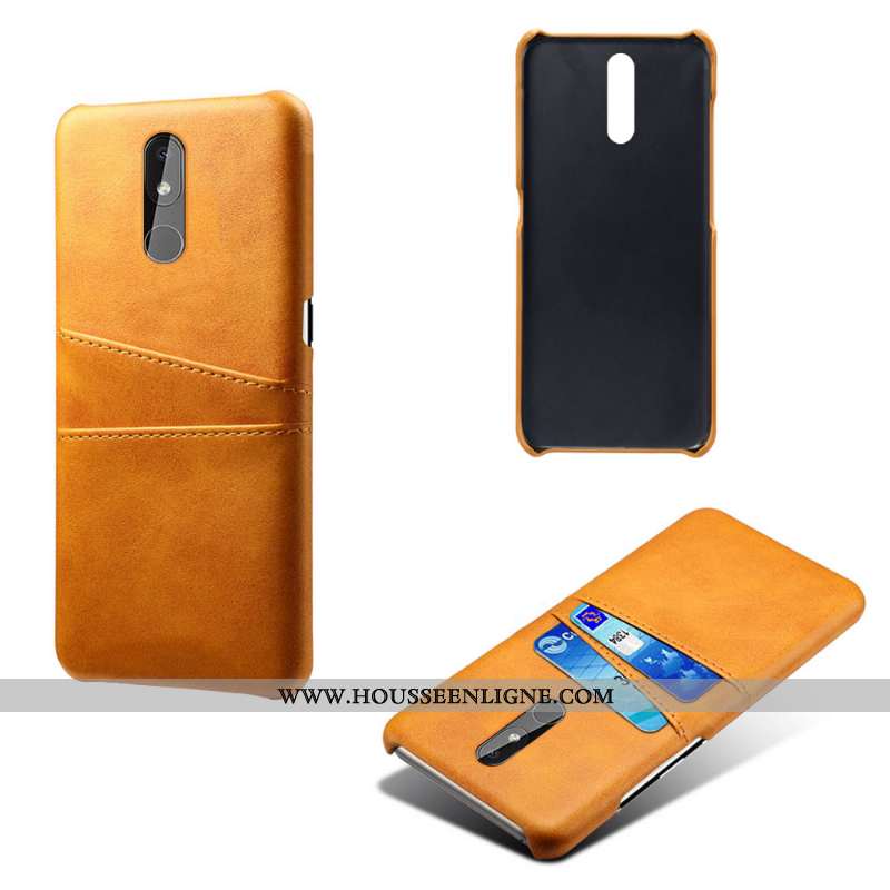 Coque Nokia 3.2 Vintage Cuir Qualité Business Incassable Téléphone Portable Rouge