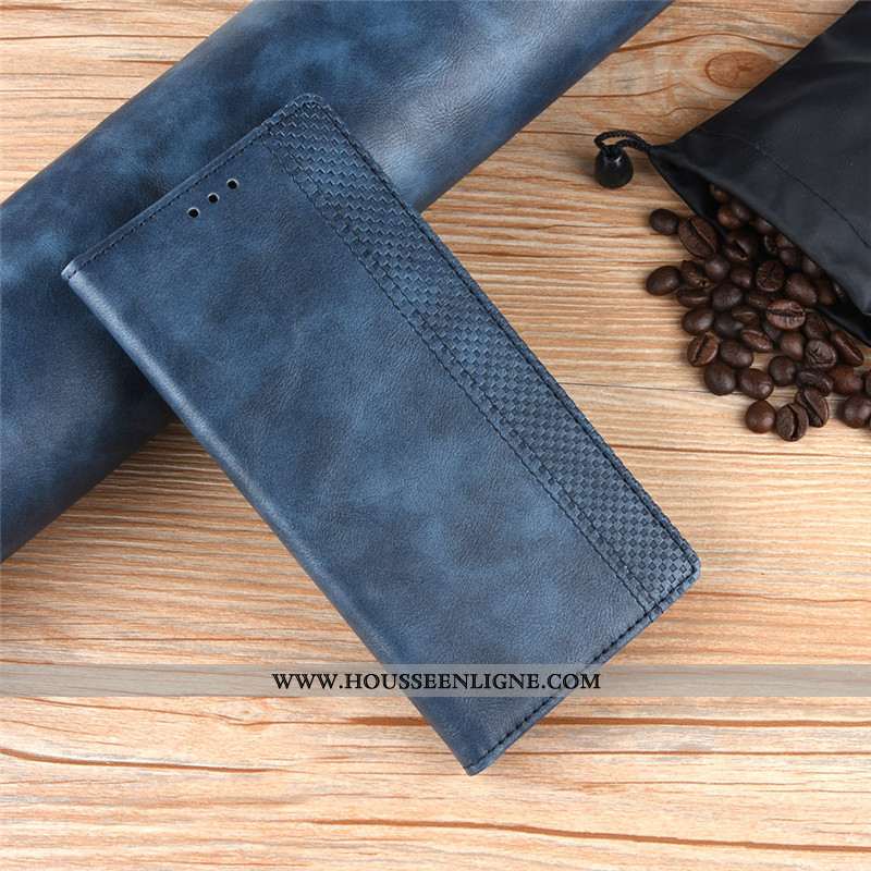 Coque Nokia 4.2 Cuir Téléphone Portable Étui Magnétisme Carte Bleu