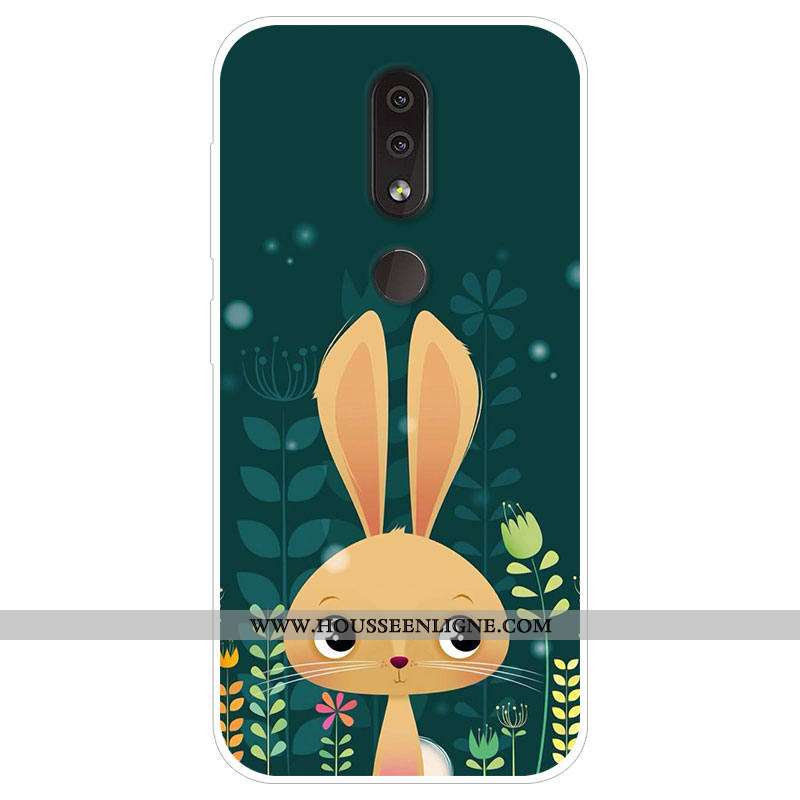 Coque Nokia 4.2 Personnalité Dessin Animé Protection Téléphone Portable Bleu Marin Tendance Bleu Fon