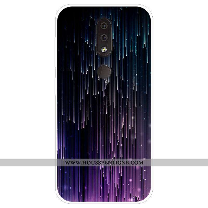Coque Nokia 4.2 Personnalité Dessin Animé Protection Téléphone Portable Bleu Marin Tendance Bleu Fon