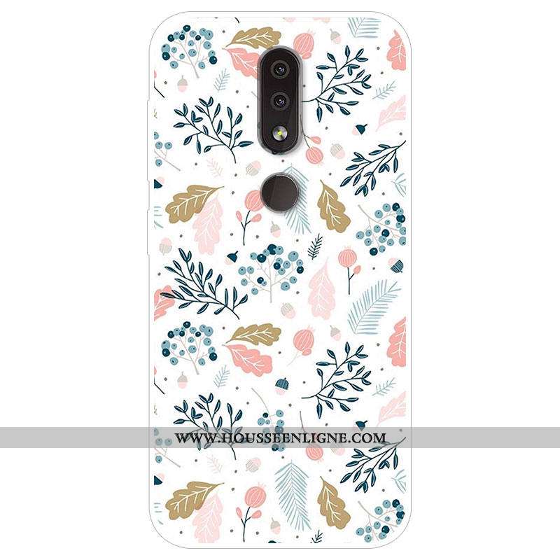 Coque Nokia 4.2 Personnalité Dessin Animé Protection Téléphone Portable Bleu Marin Tendance Bleu Fon