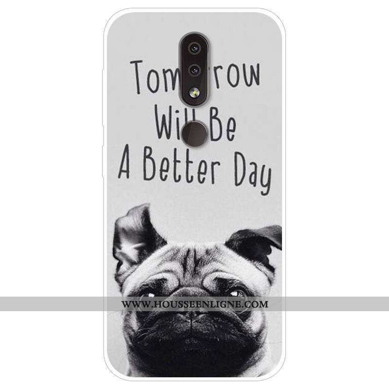 Coque Nokia 4.2 Personnalité Dessin Animé Protection Téléphone Portable Bleu Marin Tendance Bleu Fon