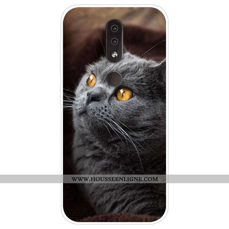 Coque Nokia 4.2 Personnalité Dessin Animé Protection Téléphone Portable Bleu Marin Tendance Bleu Fon