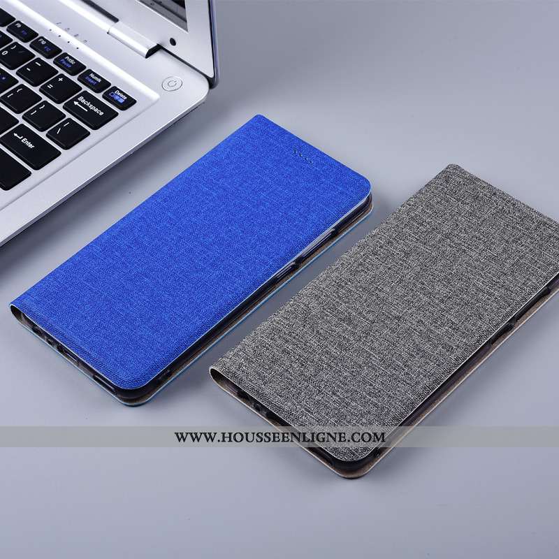Coque Nokia 5.1 Plus Modèle Fleurie Protection Gris Lin Étui Téléphone Portable