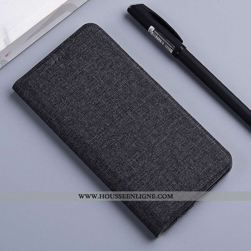 Coque Nokia 5.1 Plus Modèle Fleurie Protection Gris Lin Étui Téléphone Portable