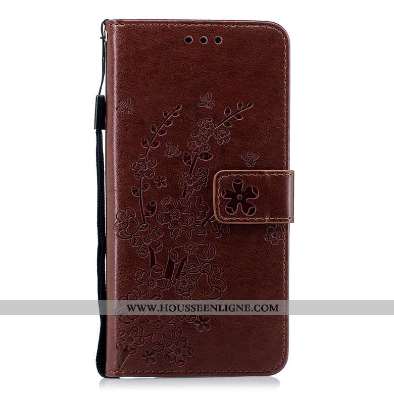 Coque Nokia 5.1 Protection Cuir Téléphone Portable Or Étui Clamshell Incassable Doré