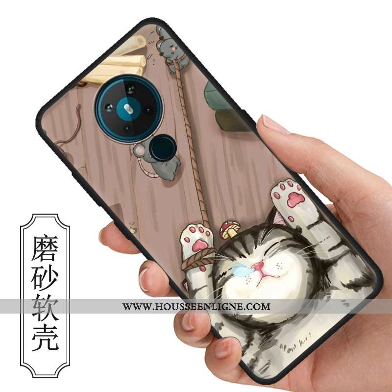 Coque Nokia 5.3 Dessin Animé Vintage Silicone Téléphone Portable Net Rouge Multicolore Tendance Colo