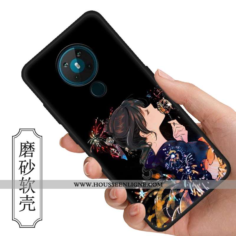 Coque Nokia 5.3 Dessin Animé Vintage Silicone Téléphone Portable Net Rouge Multicolore Tendance Colo